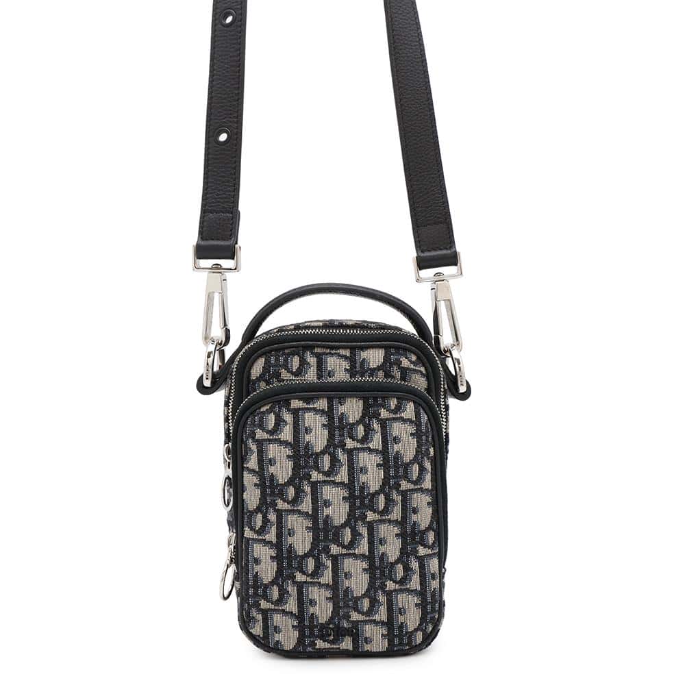 Dior Oblique Shoulder Bag Navy2SFBC087YKY Canvas Leather