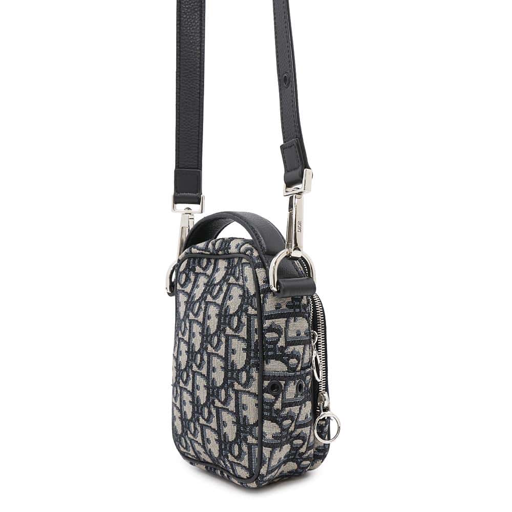 Dior Oblique Shoulder Bag Navy2SFBC087YKY Canvas Leather