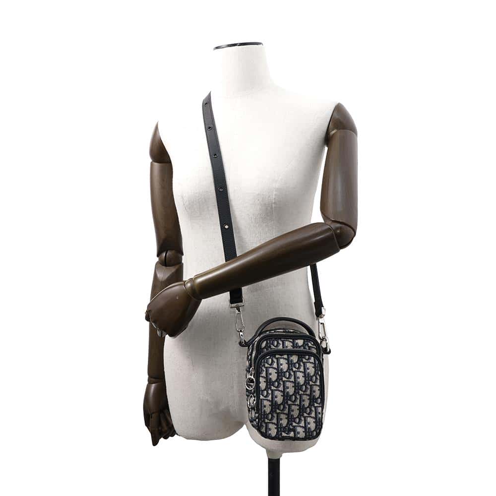 Dior Oblique Shoulder Bag Navy2SFBC087YKY Canvas Leather