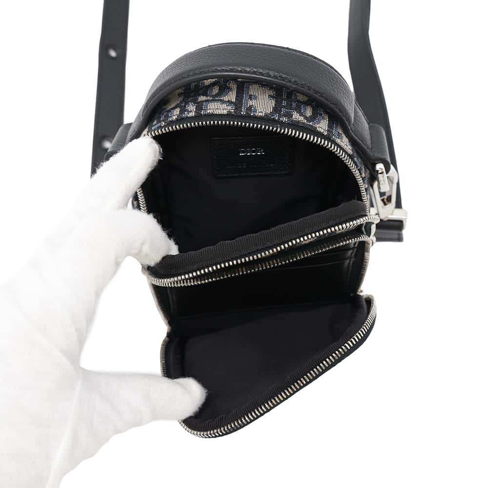 Dior Oblique Shoulder Bag Navy2SFBC087YKY Canvas Leather