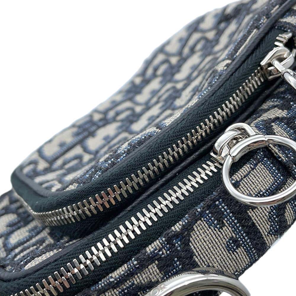 Dior Oblique Shoulder Bag Navy2SFBC087YKY Canvas Leather