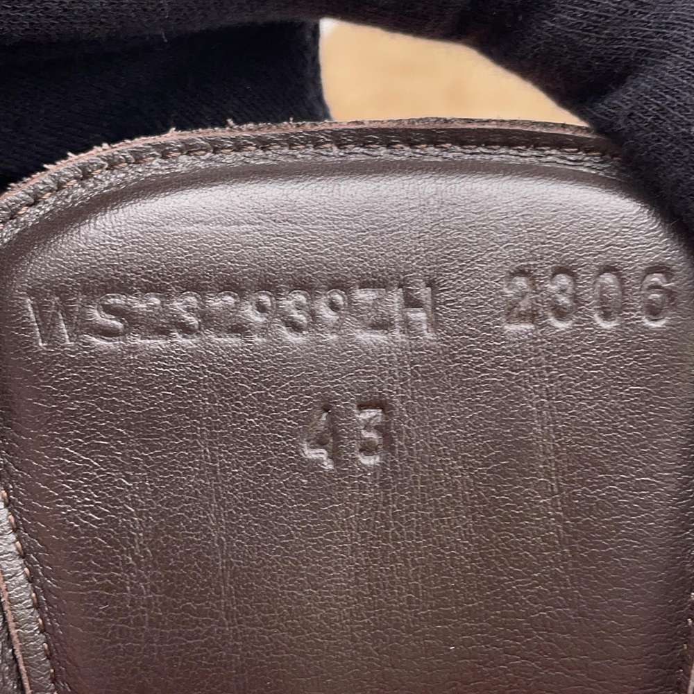 HERMES Short boots "Hike" Brown/Orange Suede leather Size 43