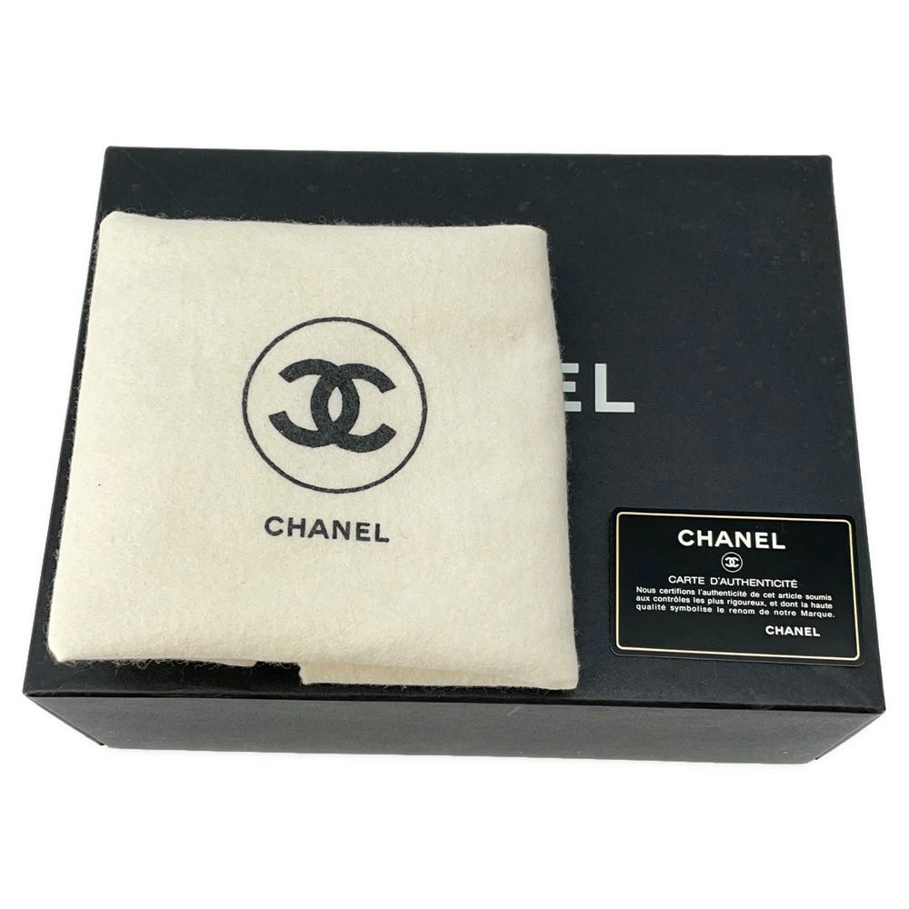 CHANEL Matelasse Double Flap ChainShoulder BrownA01112 Caviar Leather Size 25