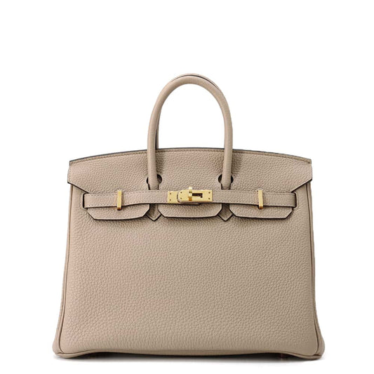 HERMES Birkin Gris Tourterelle Togo Leather Size 25