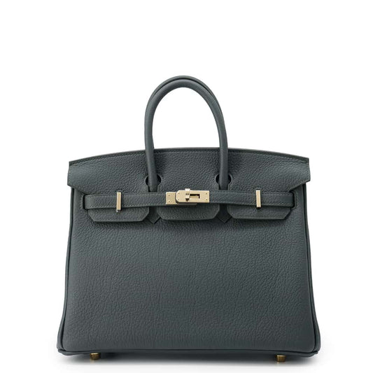 HERMES Birkin Vert Mangrove Togo Leather Size 25