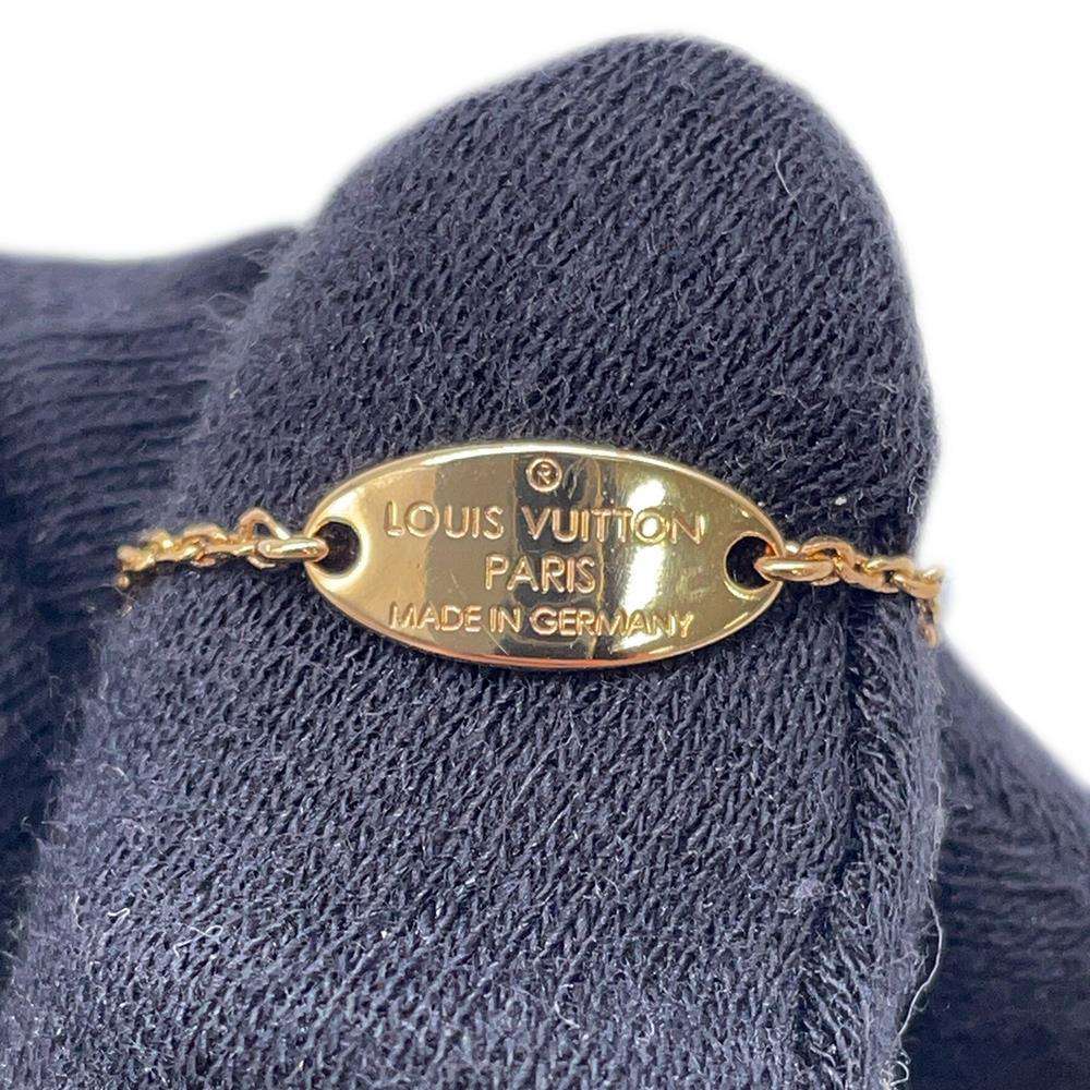 LOUIS VUITTON Bague Blooming Strass 3-Ring Size M GoldM68378 Metal