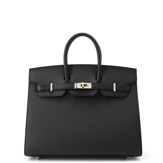 HERMES Birkin Sellier Black Epsom Size 25