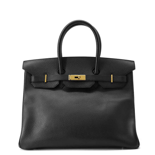 HERMES Birkin Black Ardennes Leather Size 35