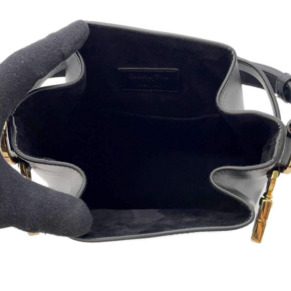 Dior C'est Dior CD Embossed Bag BlackM2271UBHA Calf Leather Size Medium