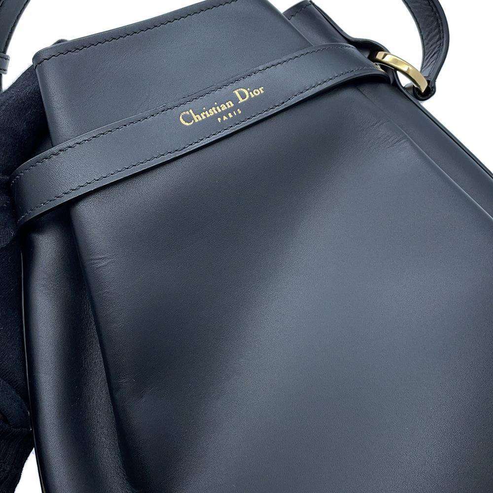 Dior C'est Dior CD Embossed Bag BlackM2271UBHA Calf Leather Size Medium