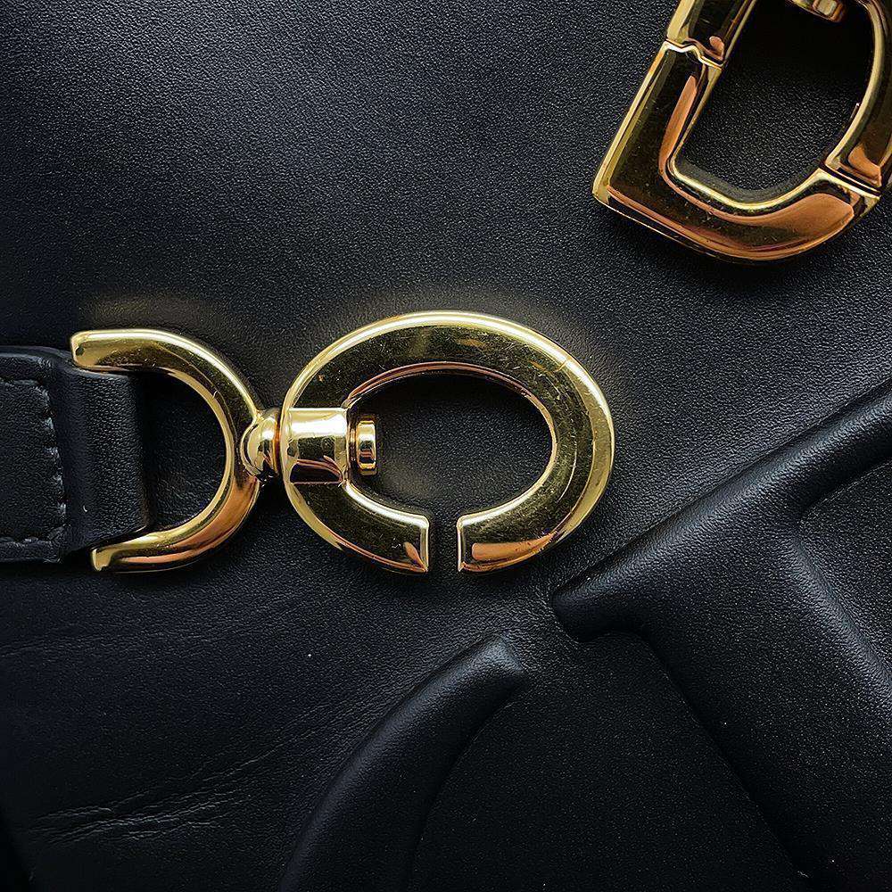 Dior C'est Dior CD Embossed Bag BlackM2271UBHA Calf Leather Size Medium