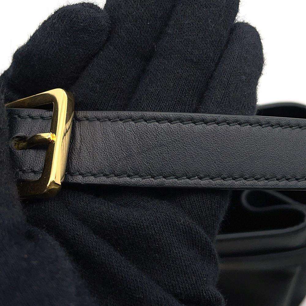 Dior C'est Dior CD Embossed Bag BlackM2271UBHA Calf Leather Size Medium