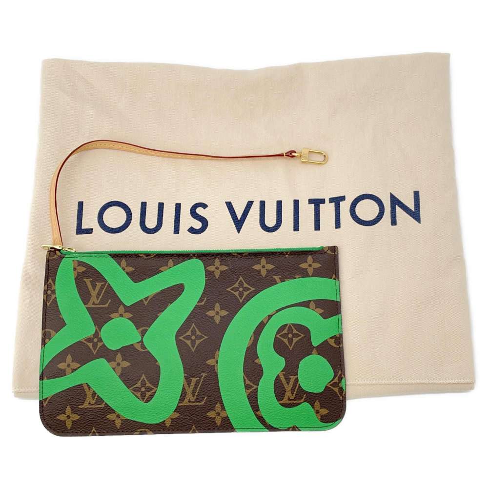 LOUIS VUITTON Neverfull_ Hawaii Limited GreenM44198 Monogram Size MM