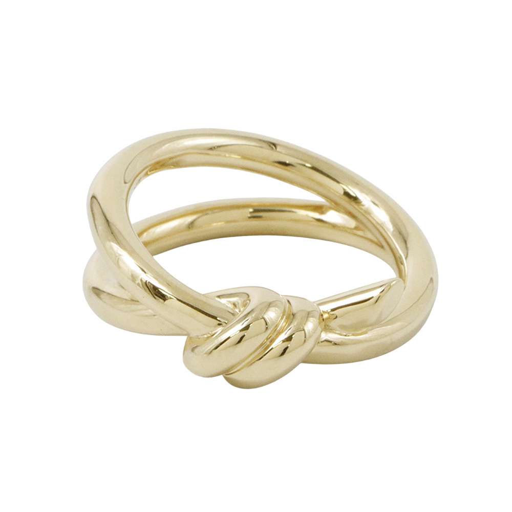 TIFFANY&Co. Knot Double Row Ring Size #Approximately1569908675 18K Yellow Gold