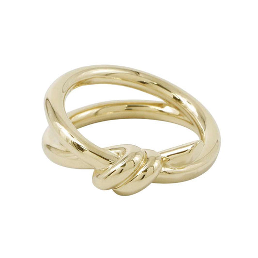 TIFFANY&Co. Knot Double Row Ring Size #Approximately1569908675 18K Yellow Gold
