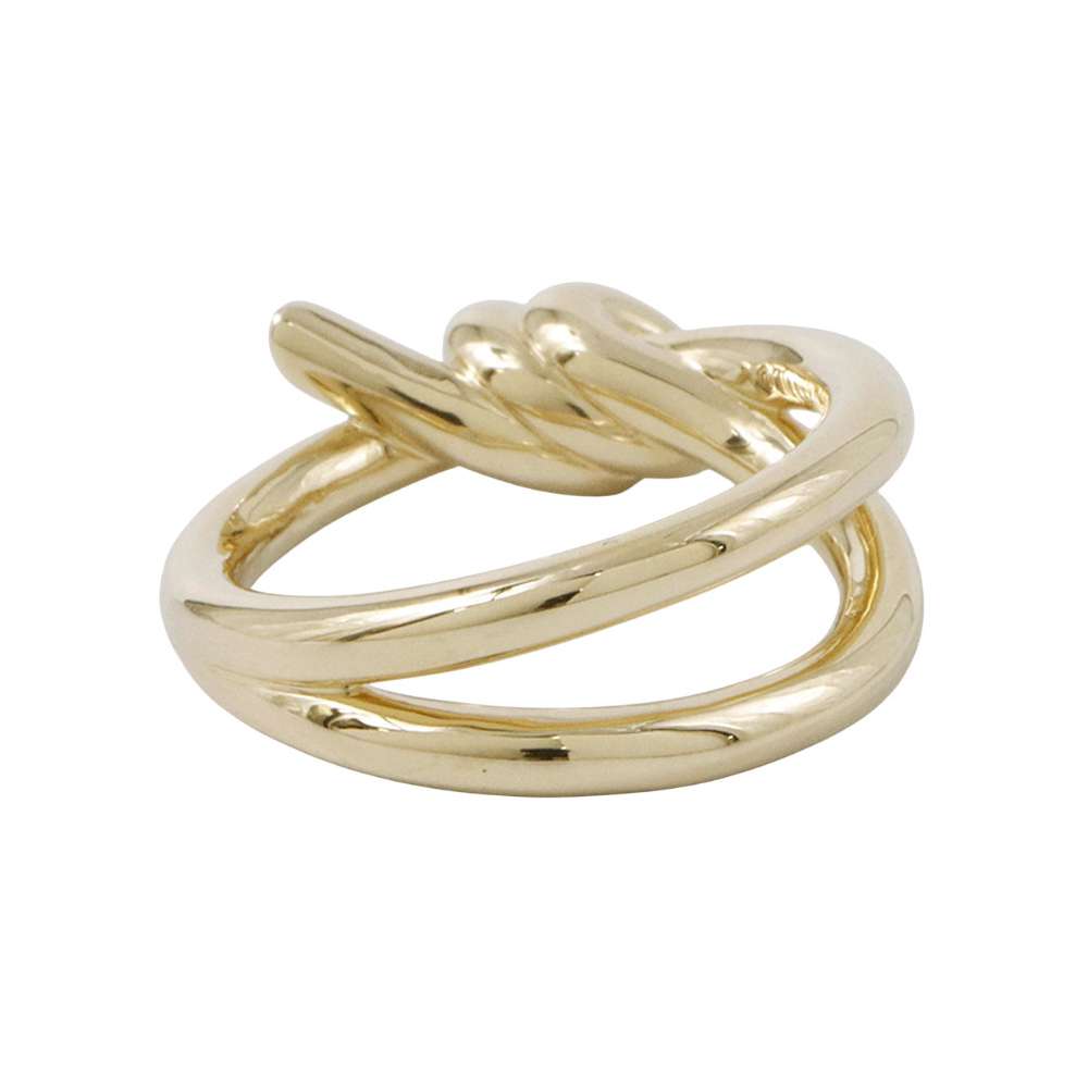 TIFFANY&Co. Knot Double Row Ring Size #Approximately1569908675 18K Yellow Gold