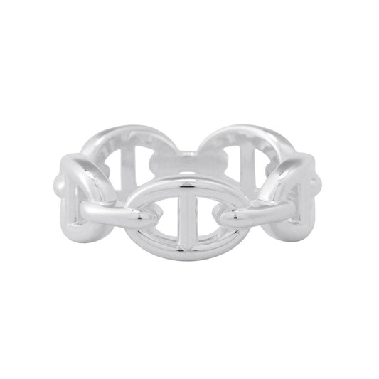 HERMES Chaine d'Ancre Anchene Ring Size 53/#13 PM SV925