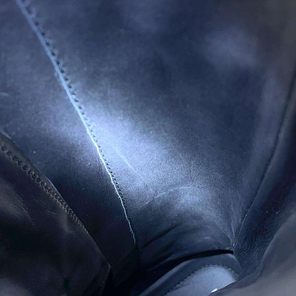 PRADA Long Boots Monolith Combat Boots with Pouch Black Leather Nylon Size 37 2/1