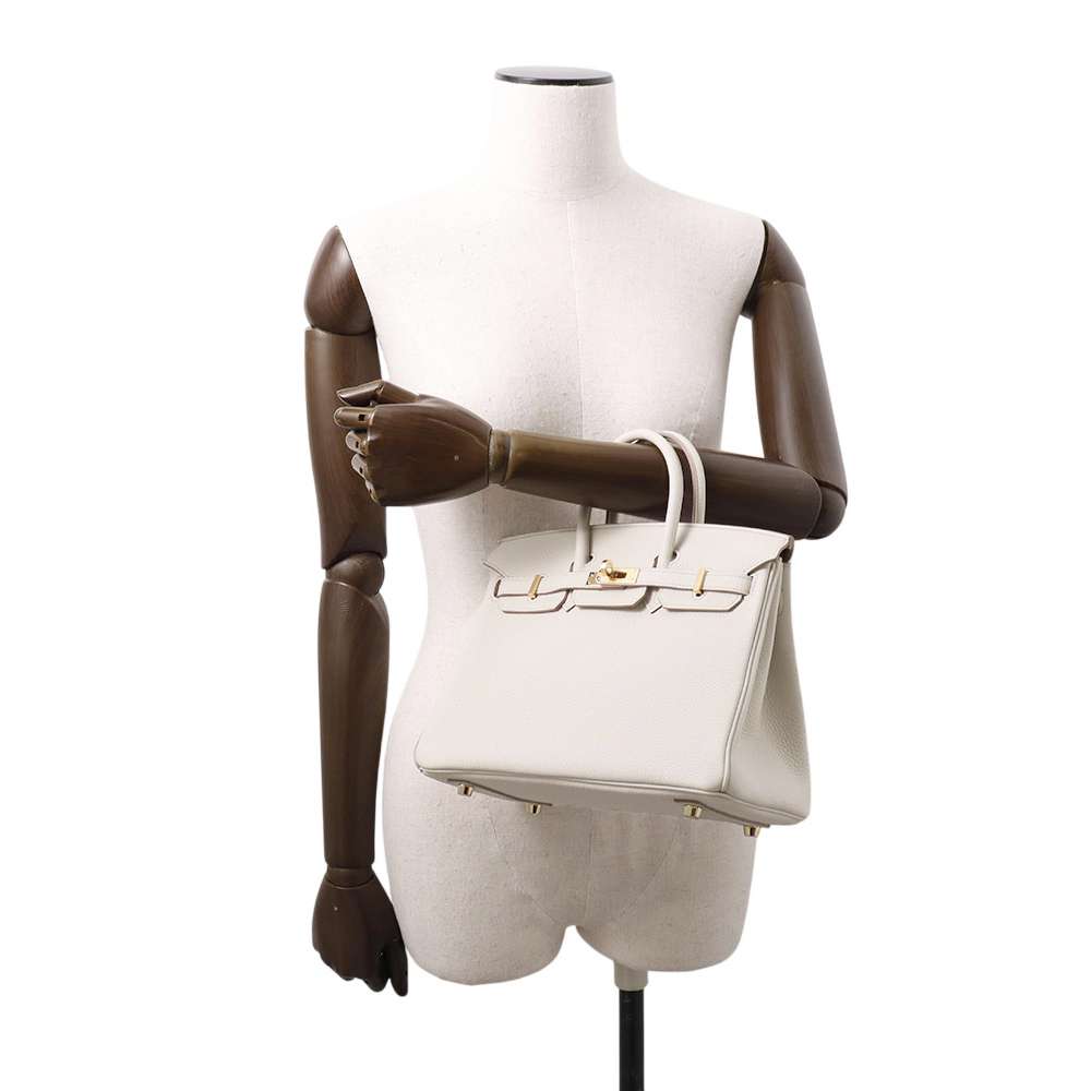HERMES Birkin Beton Togo Leather Size 25