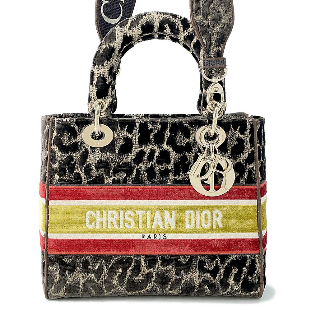 Dior Lady Dee Light BrownM0565OTGT Velvet Size Medium