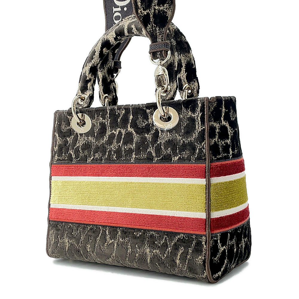 Dior Lady Dee Light BrownM0565OTGT Velvet Size Medium