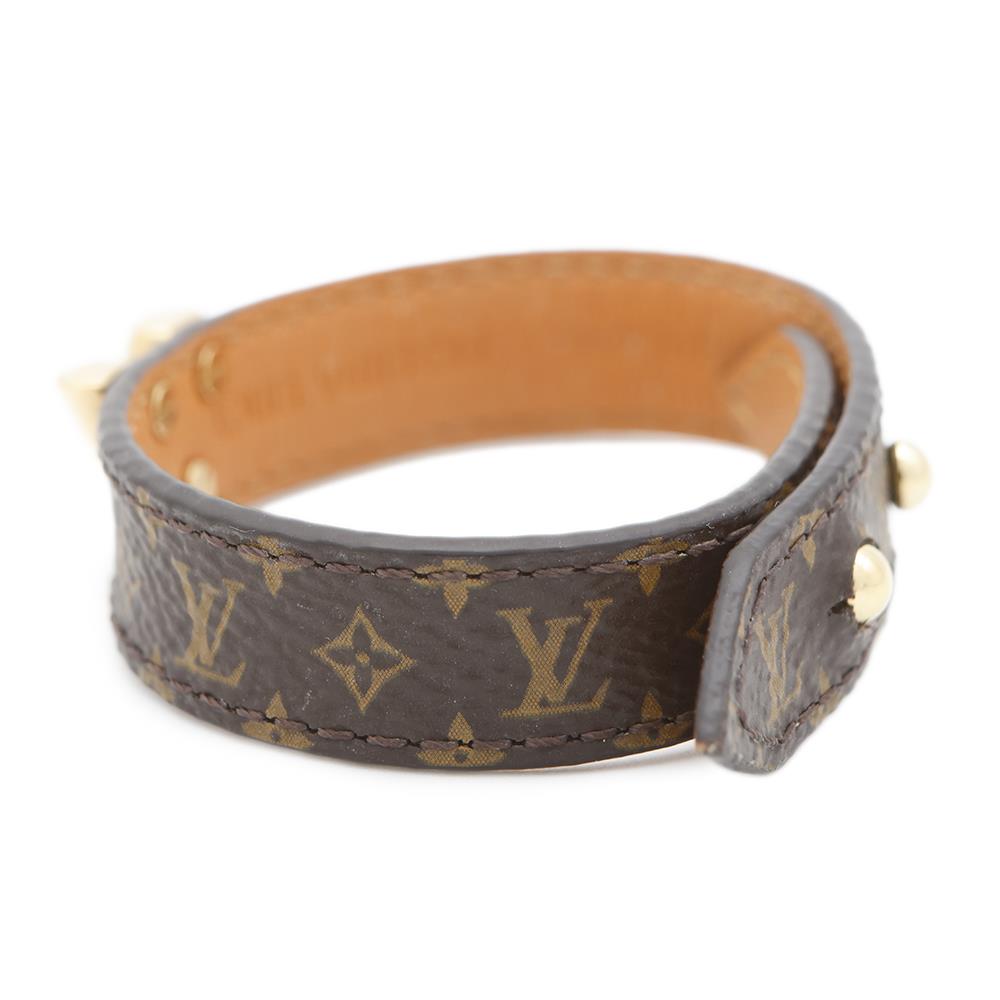 LOUIS VUITTON Bracelet・Essential V Size 15 BrownM6042G Monogram