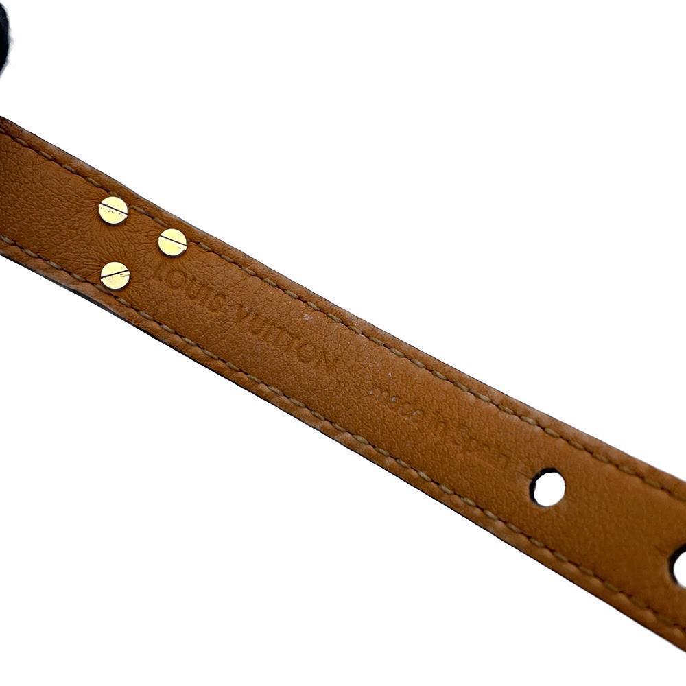 LOUIS VUITTON Bracelet・Essential V Size 15 BrownM6042G Monogram