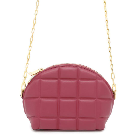 Bottega Veneta Half Moon Shoulder Bag Bordeaux Leather