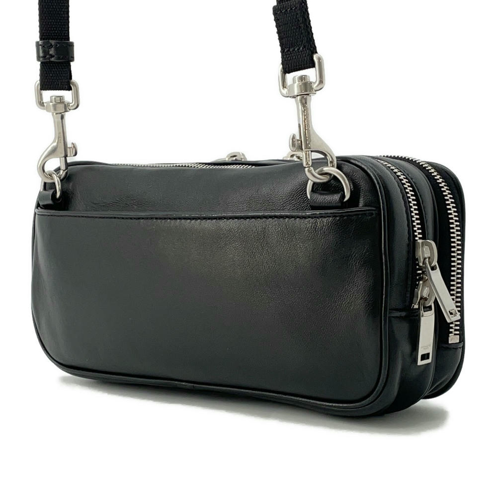 SAINT LAURENT PARIS Shoulder Bag Black712569 Leather Embossed Leather