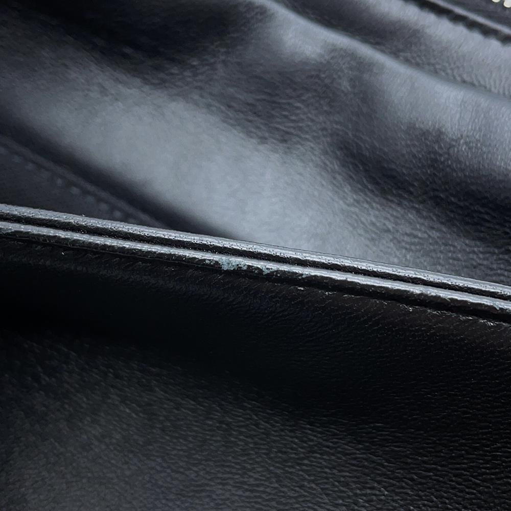 SAINT LAURENT PARIS Shoulder Bag Black712569 Leather Embossed Leather