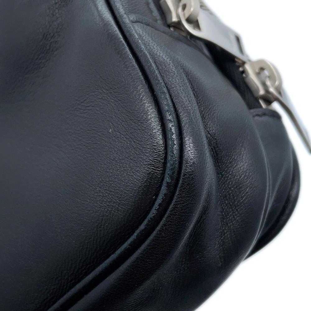 SAINT LAURENT PARIS Shoulder Bag Black712569 Leather Embossed Leather