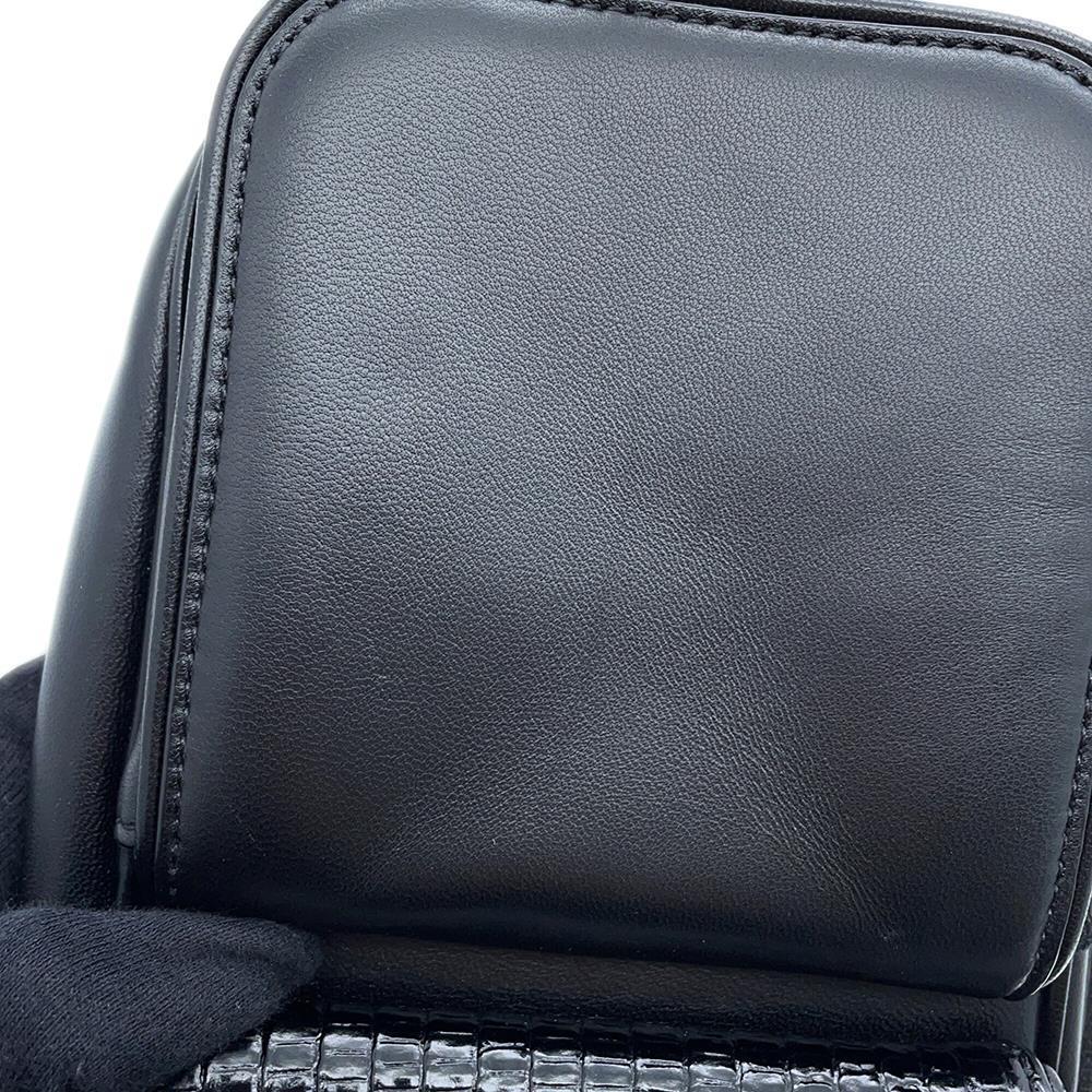 SAINT LAURENT PARIS Shoulder Bag Black712569 Leather Embossed Leather