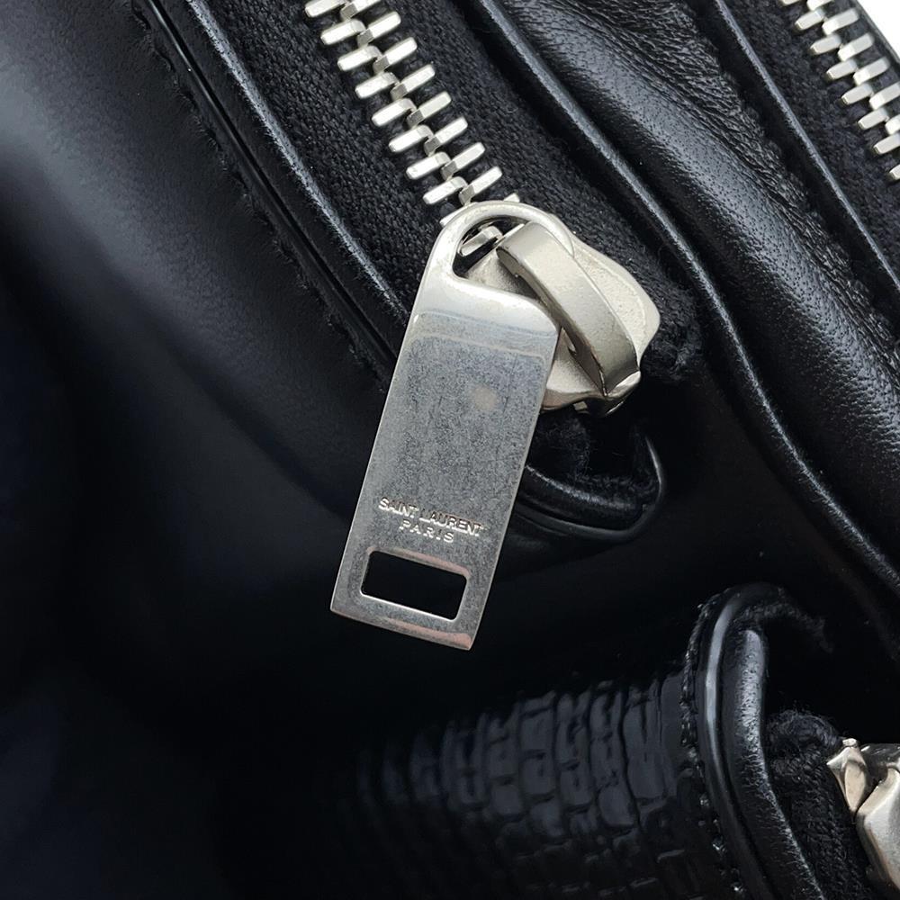 SAINT LAURENT PARIS Shoulder Bag Black712569 Leather Embossed Leather