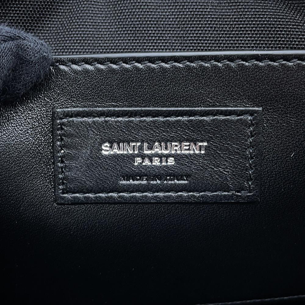 SAINT LAURENT PARIS Shoulder Bag Black712569 Leather Embossed Leather