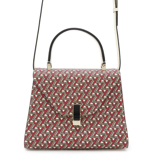 Valextra Valextra Iside 2way Bag White/Red Leather Size Mini
