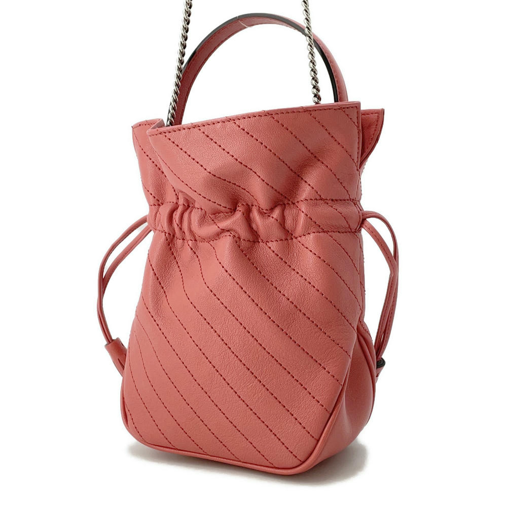 GUCCI Blondie Mini Bucket Pink760313 Leather
