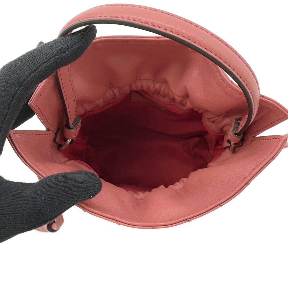 GUCCI Blondie Mini Bucket Pink760313 Leather