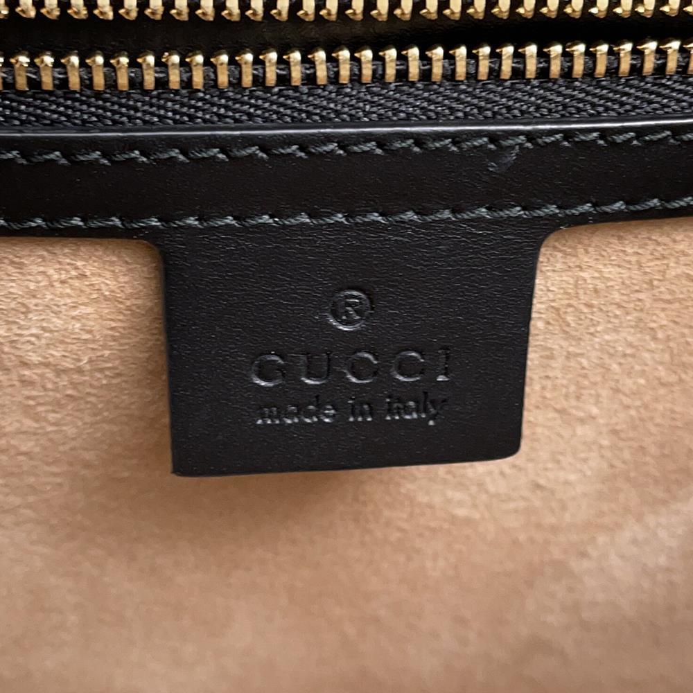 GUCCI Cherie Line Sylvie 2wayHandbag Black431665 Leather