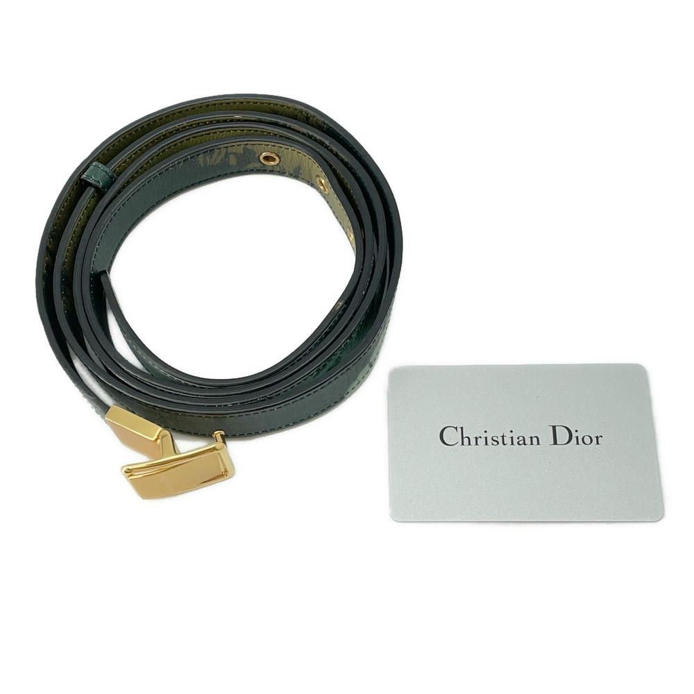 Dior 30 Montaigne Shoulder Bag Green Leather