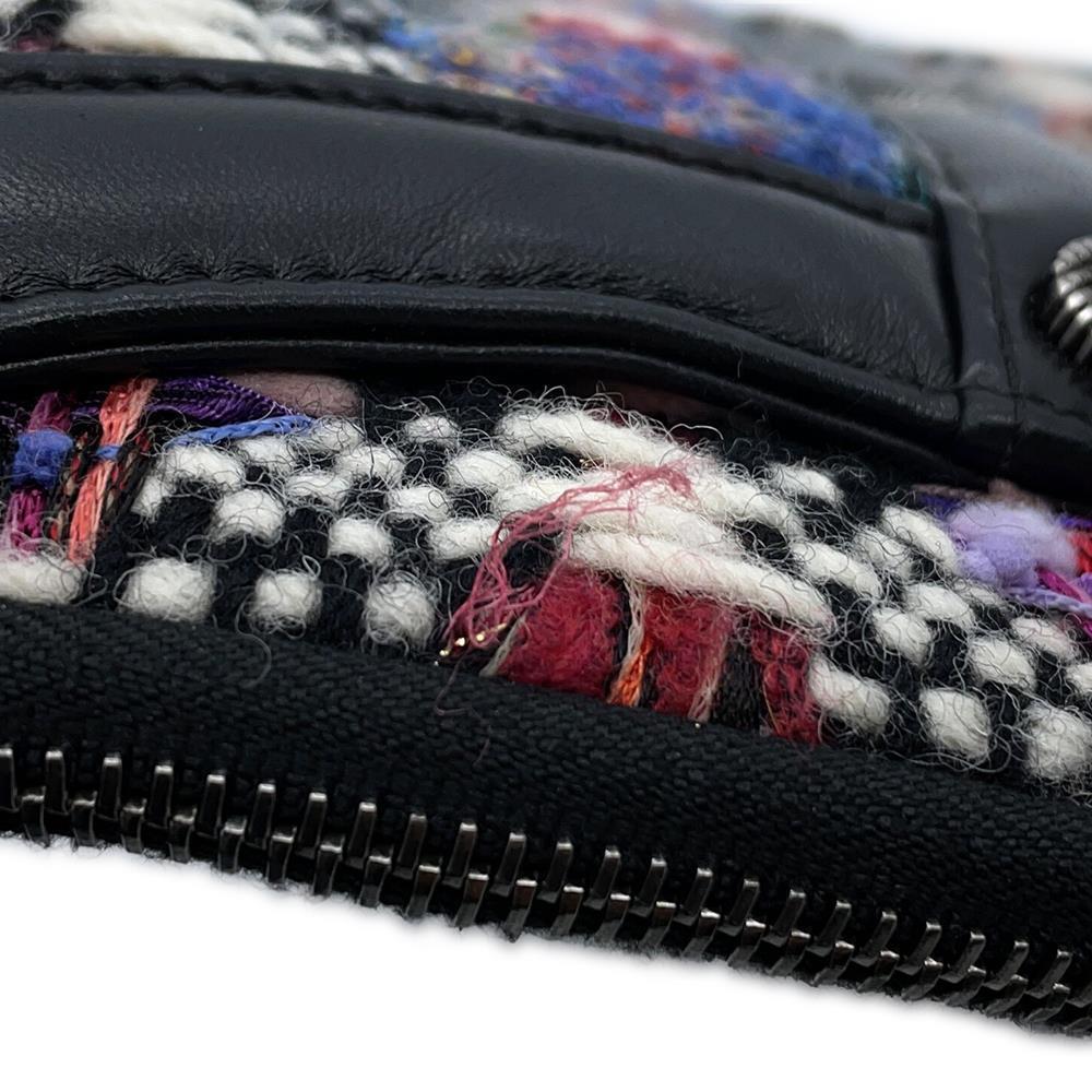 CHANEL Girl Chanel ChainShoulder Bag Black/Multicolor Tweed Lambskin