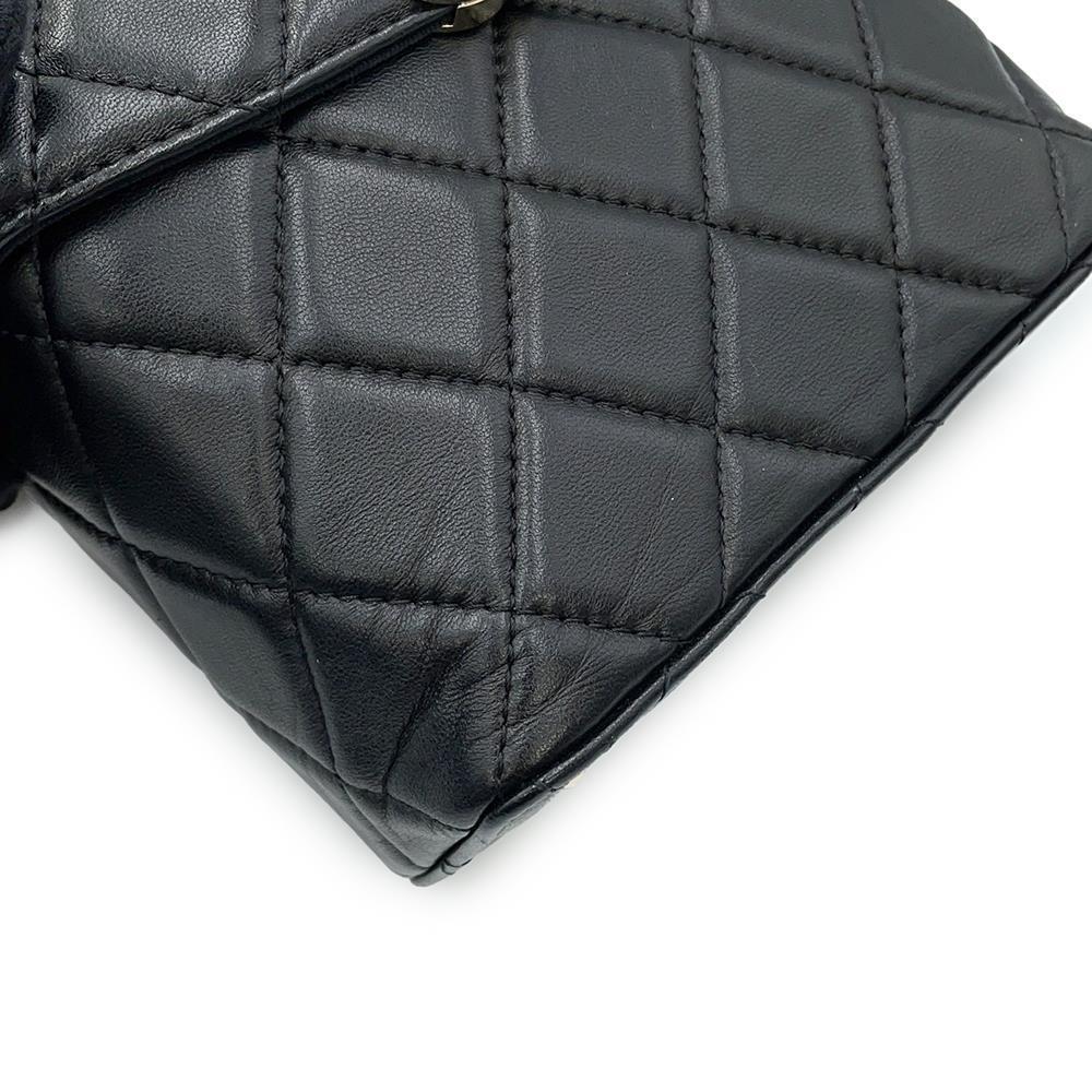 CHANEL Matelasse Vanity ChainShoulder Bag Black Lambskin