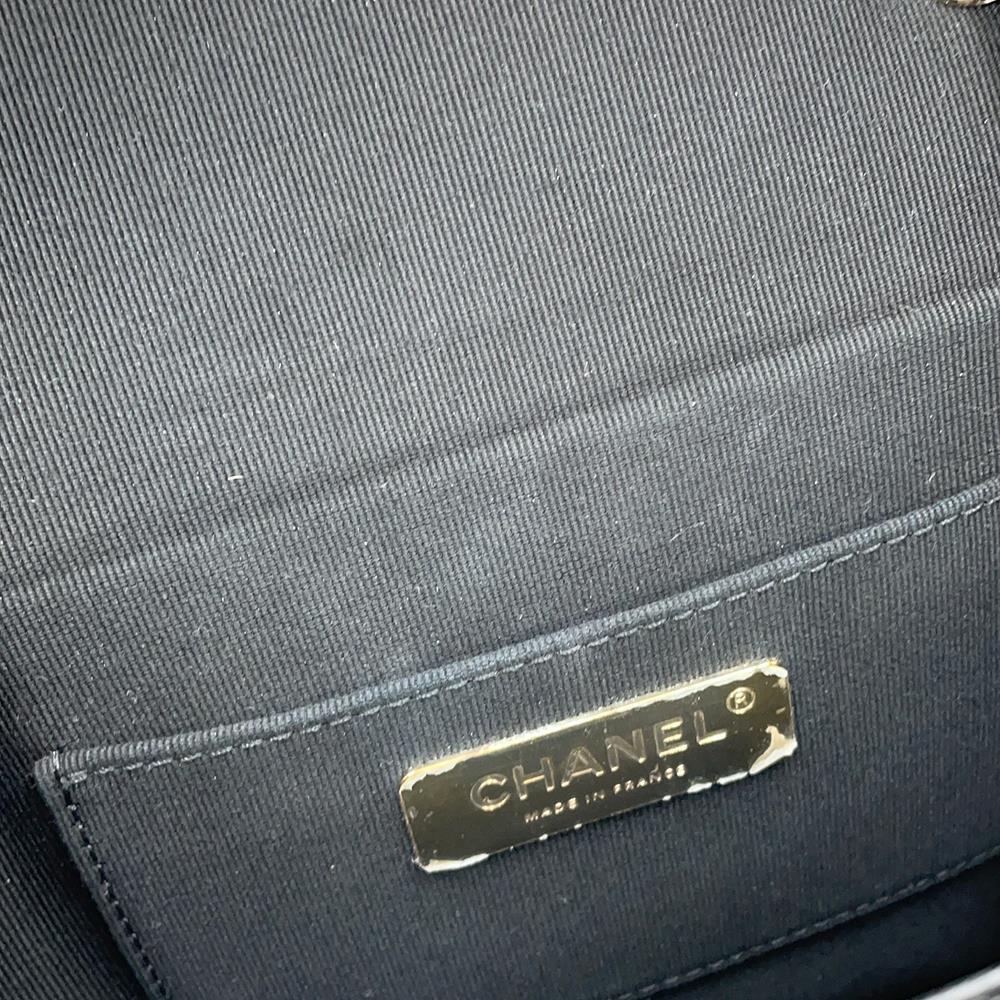 CHANEL Matelasse Vanity ChainShoulder Bag Black Lambskin