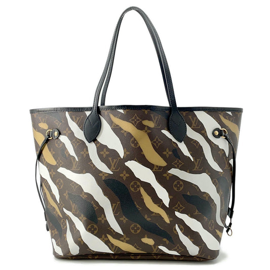 LOUIS VUITTON Neverfull Noir/Gold/SilverM45201 Monogram Size MM