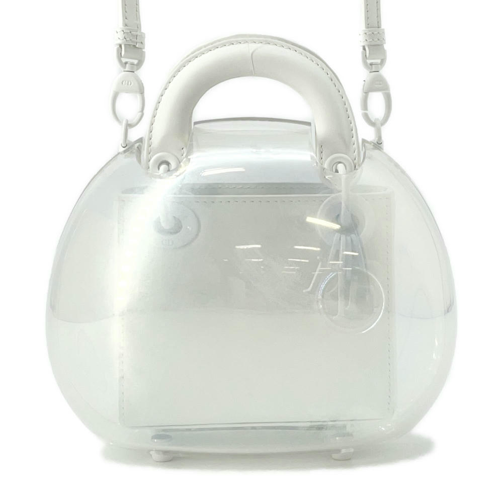 Dior Lady Dior Capsule Bag White Leather Plastic