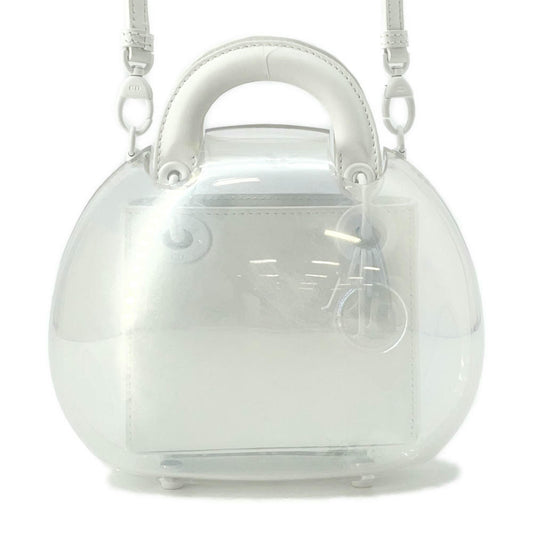 Dior Lady Dior Capsule Bag White Leather Plastic