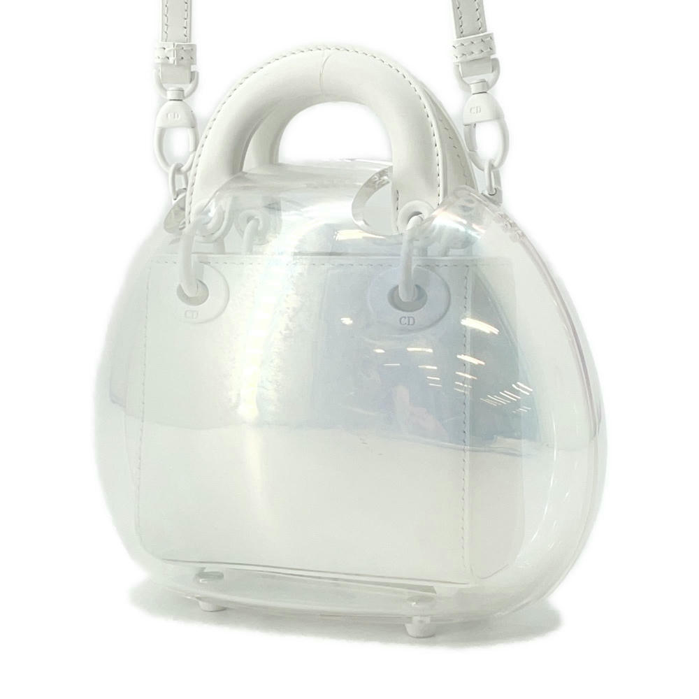 Dior Lady Dior Capsule Bag White Leather Plastic