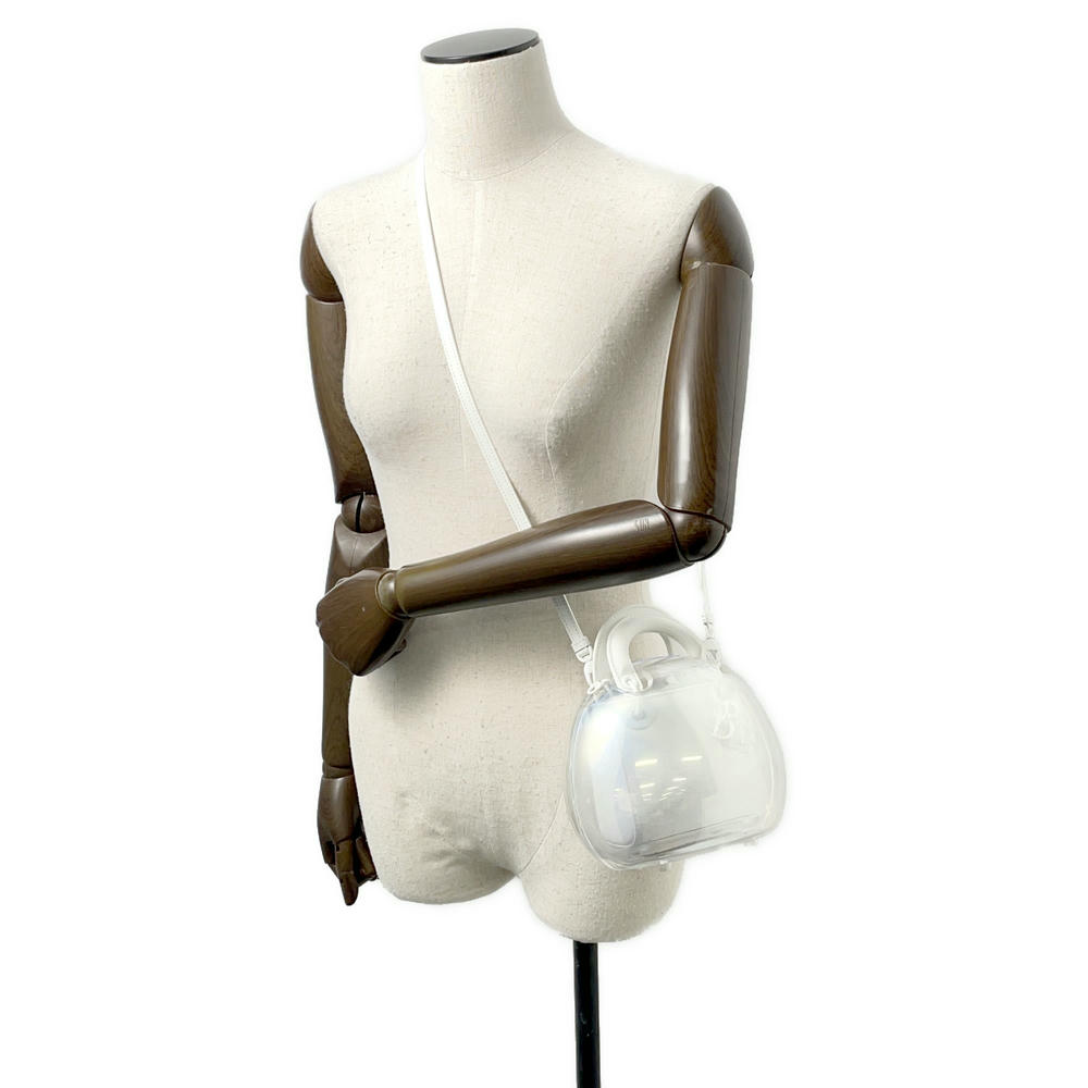 Dior Lady Dior Capsule Bag White Leather Plastic