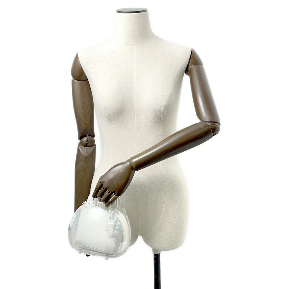 Dior Lady Dior Capsule Bag White Leather Plastic