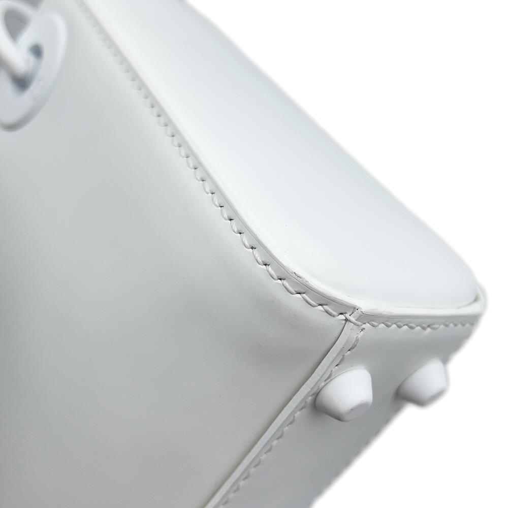 Dior Lady Dior Capsule Bag White Leather Plastic