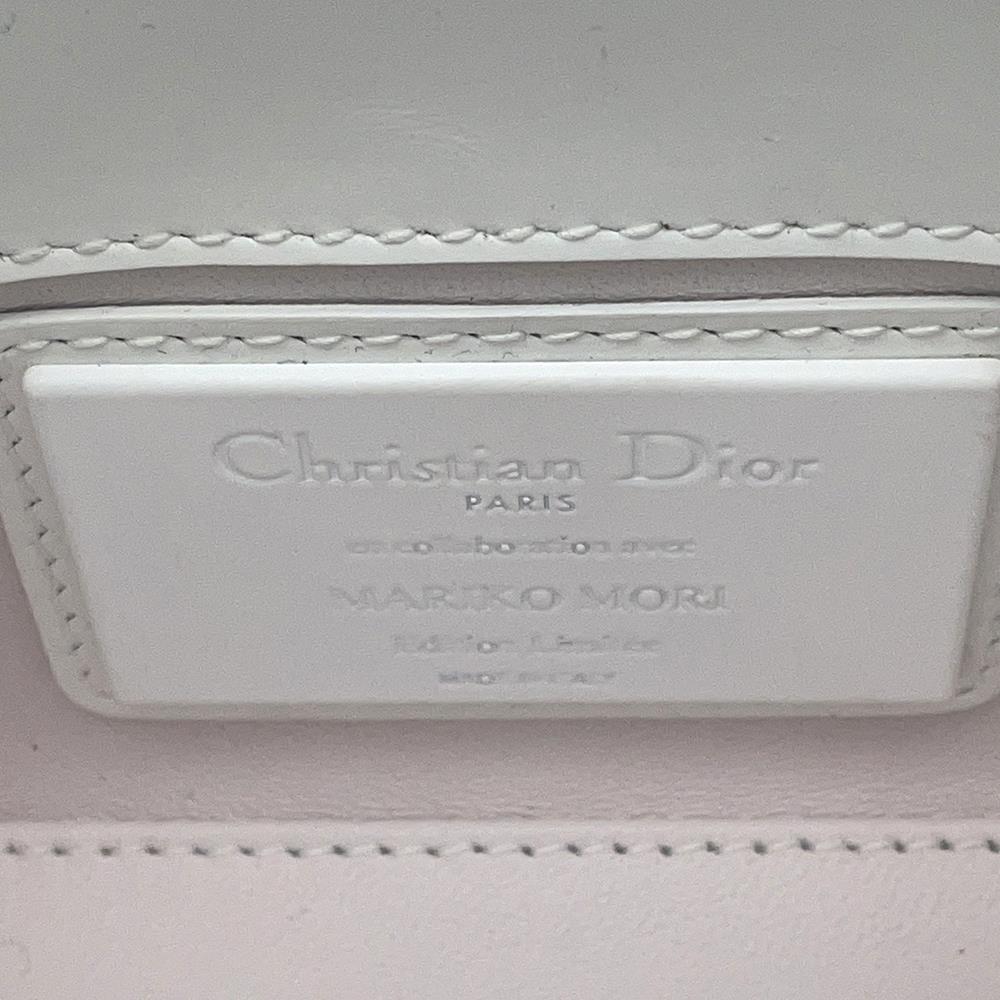 Dior Lady Dior Capsule Bag White Leather Plastic